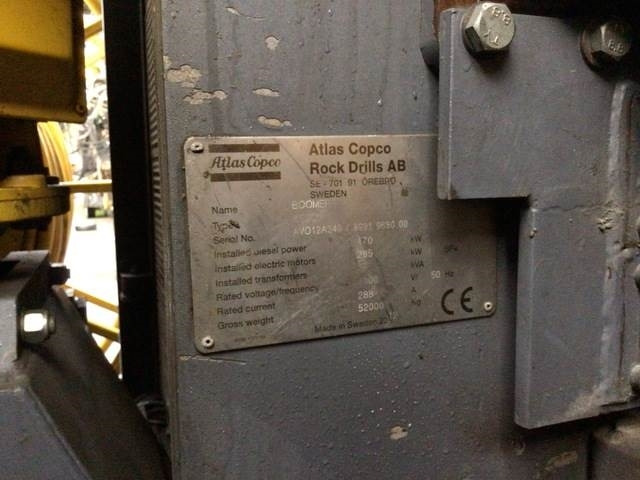 Atlas Copco XE3C - Mining machinery: picture 5 Atlas Copco XE3C - Mining machinery: picture 5