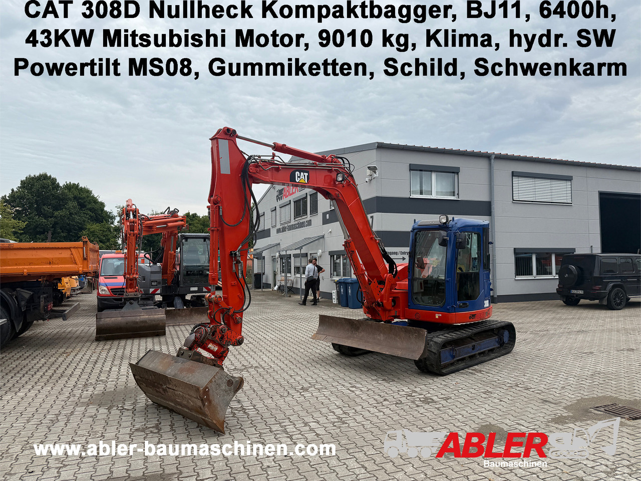 CAT 308D Nullheck Kompaktbagger Powertilt Klima - Excavator: picture 1 CAT 308D Nullheck Kompaktbagger Powertilt Klima - Excavator: picture 1