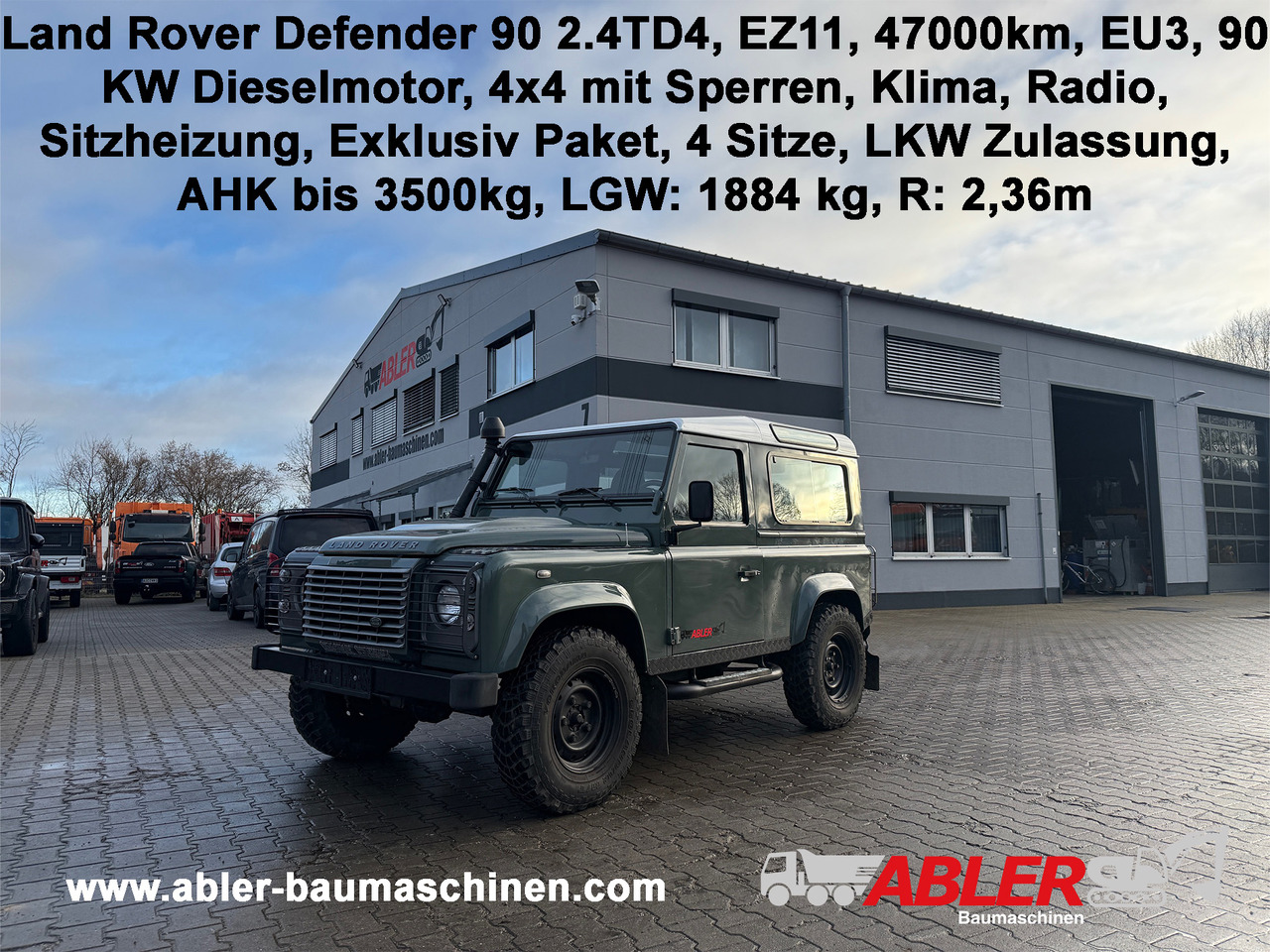 Land Rover Defender 90 2.4TD4 LKW Zulassung AHK - Car: picture 1 Land Rover Defender 90 2.4TD4 LKW Zulassung AHK - Car: picture 1