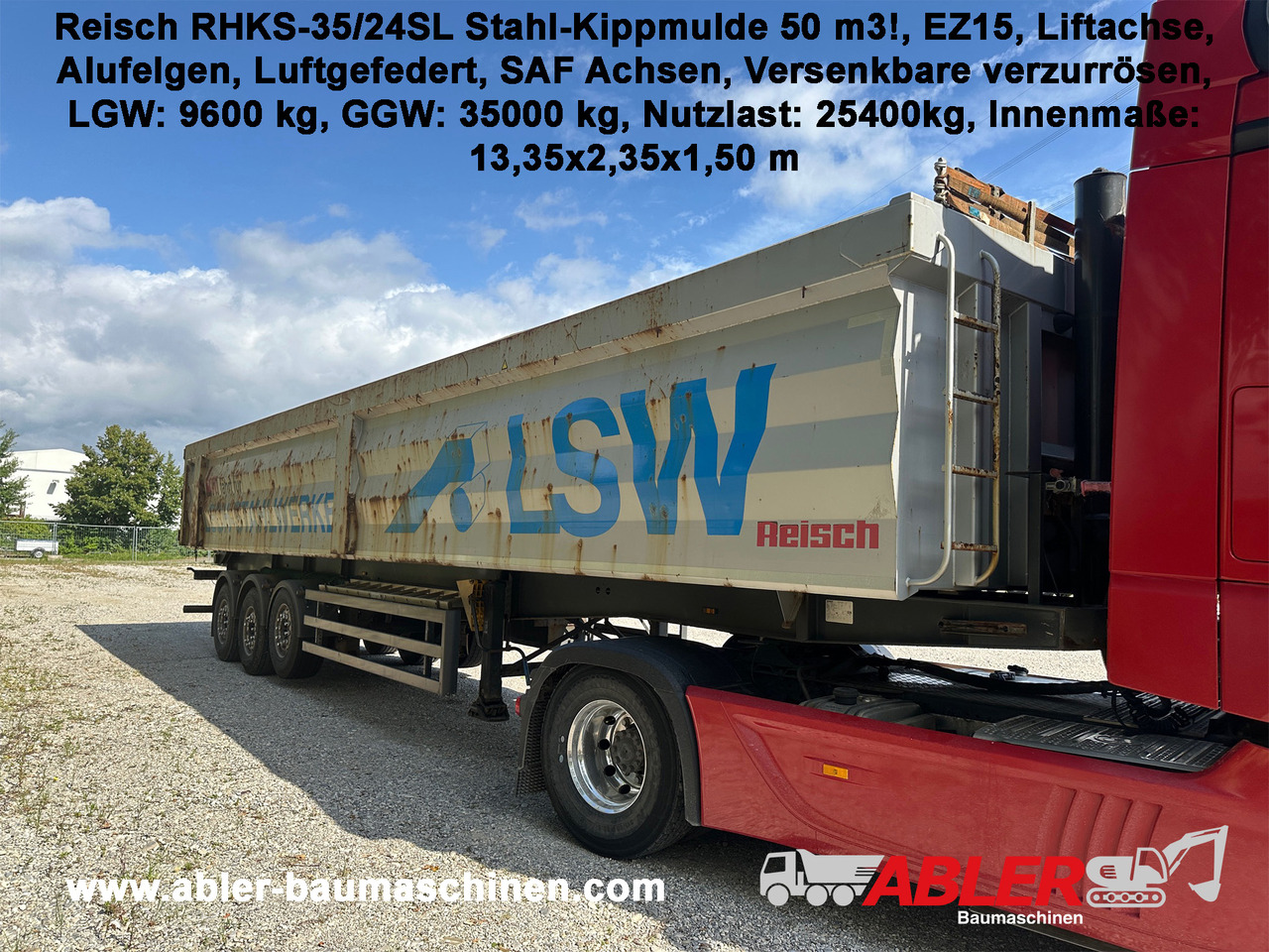 Reisch RHKS-35/24SL Stahl Kippmulde 50 m3 Metallschrott - Other machinery: picture 1 Reisch RHKS-35/24SL Stahl Kippmulde 50 m3 Metallschrott - Other machinery: picture 1