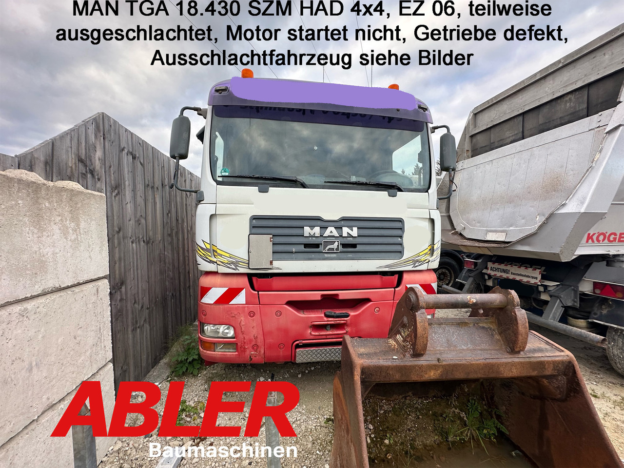 MAN TGA 18.430 SZM HAD 4x4 - Tractor unit: picture 1 MAN TGA 18.430 SZM HAD 4x4 - Tractor unit: picture 1