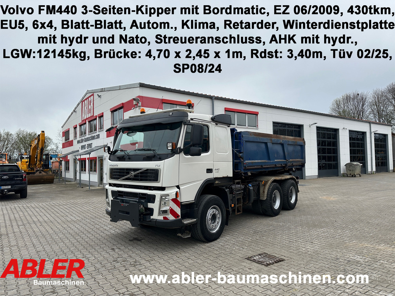 Volvo FM440 3-Seiten-Kipper mit Bordmatic 6x4 Winterdienst - Tipper: picture 1 Volvo FM440 3-Seiten-Kipper mit Bordmatic 6x4 Winterdienst - Tipper: picture 1