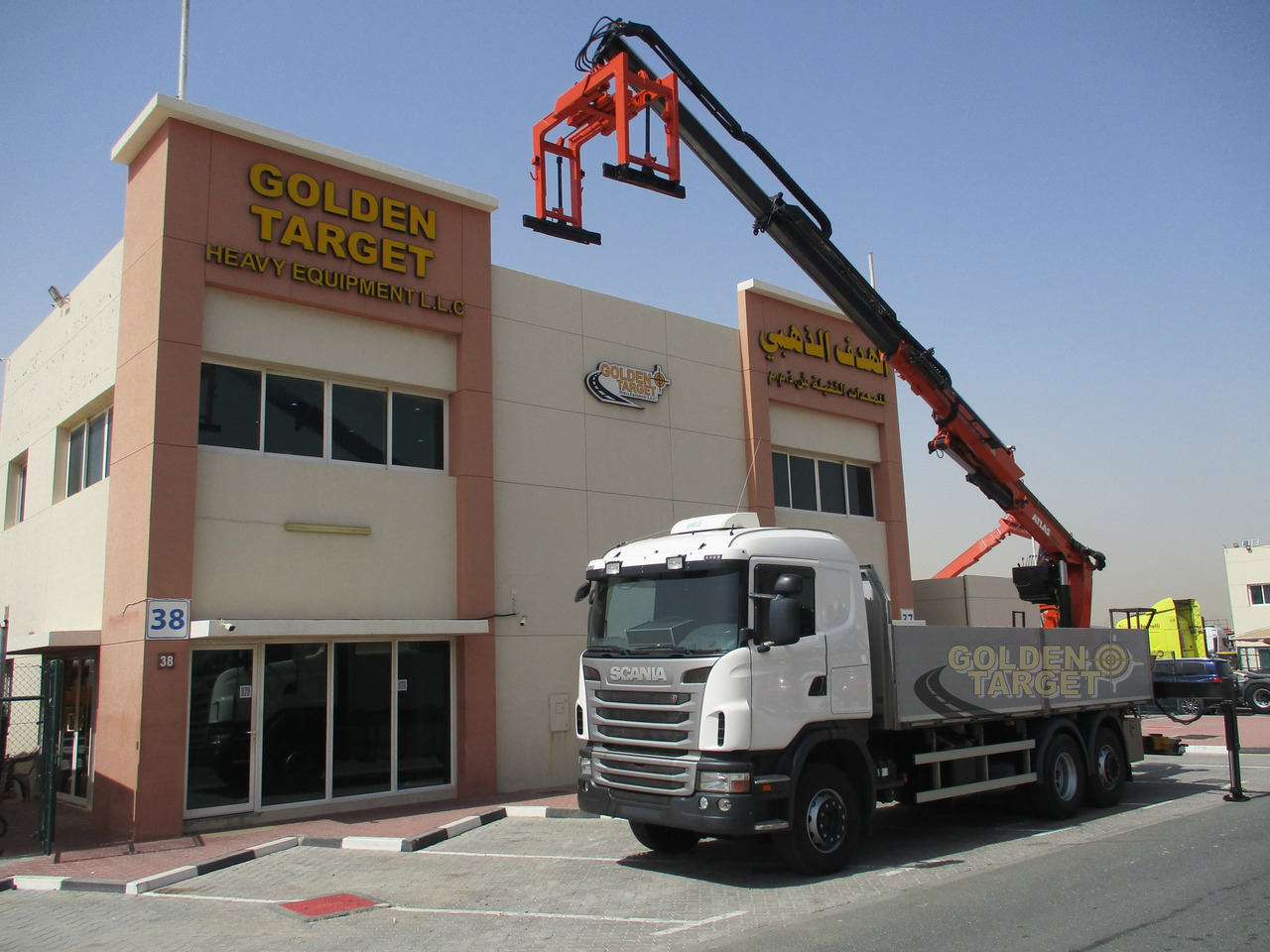 Crane truck SCANIA G480 6x2 with ATLAS 210.2 Block Crane: picture 8