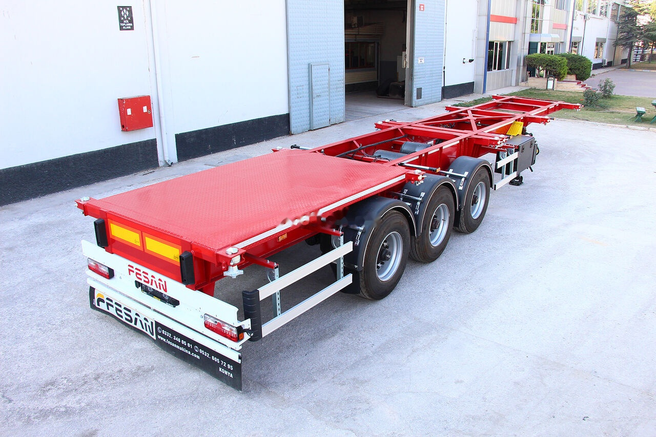 New Container transporter/ Swap body semi-trailer for transportation of containers Fesan CONTAINER CARRIER CHASSIS 20 FEET, 30 FEET, 40 FEET, 40 FEET HC,: picture 10