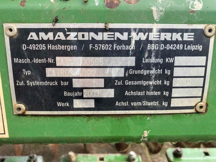 Harrow Amazone Catros 4000 Starr: picture 6
