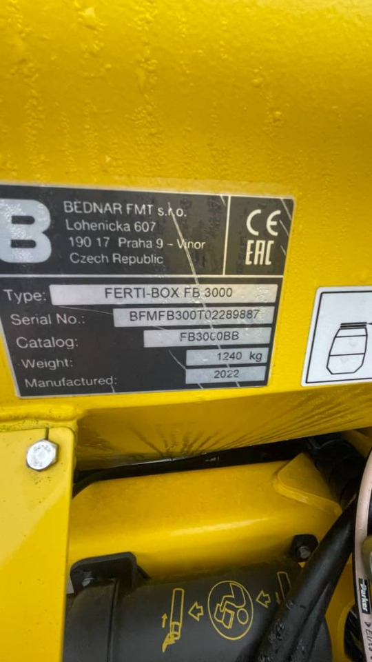 Bednar FERTI-BOX FB 3000 - Seed drill: picture 3 Bednar FERTI-BOX FB 3000 - Seed drill: picture 3
