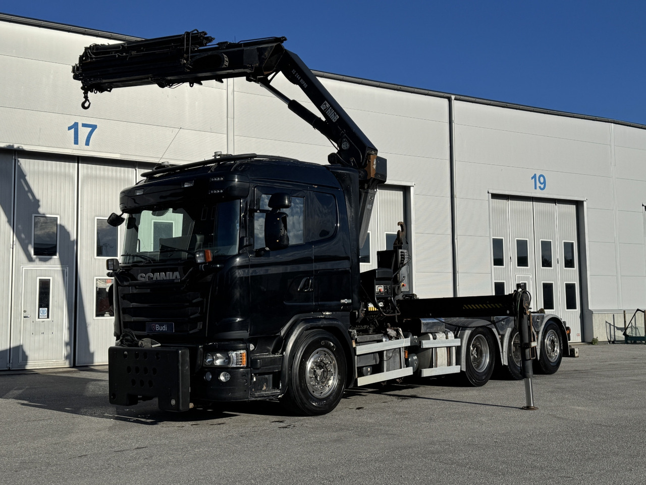 Kranväxlare Scania G450 LB 8X4*4 HNB -2015 | HIAB | Plogförberedd - Hook lift truck, Crane truck: picture 1 Kranväxlare Scania G450 LB 8X4*4 HNB -2015 | HIAB | Plogförberedd - Hook lift truck, Crane truck: picture 1