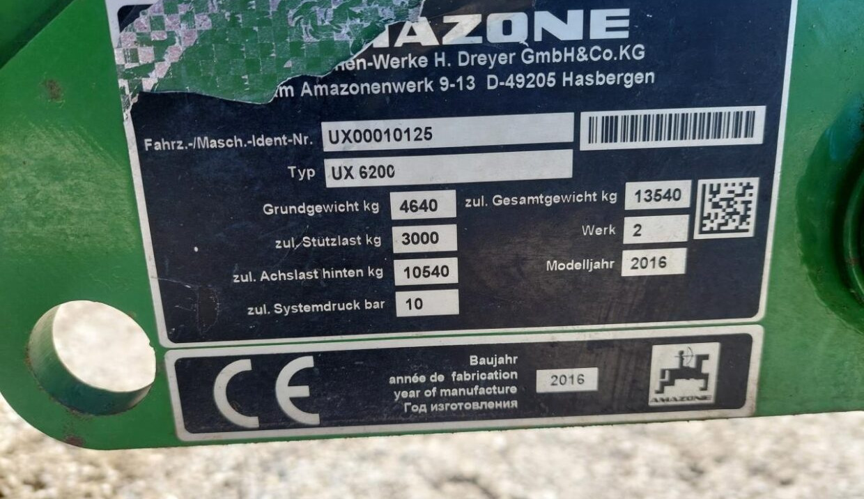Trailed sprayer Amazone UX 6200 SUPER - 36-30-24m: picture 15
