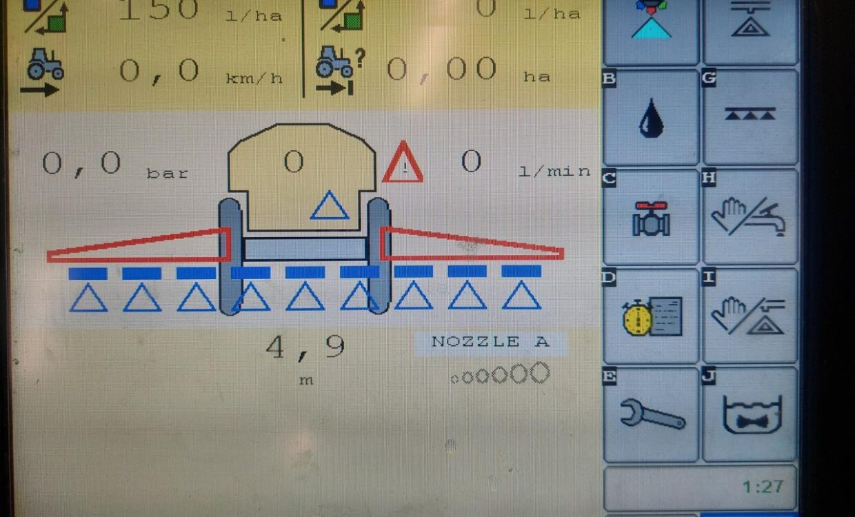 Sprayer Kverneland iXtra Life 1200L ISO-BUS: picture 11