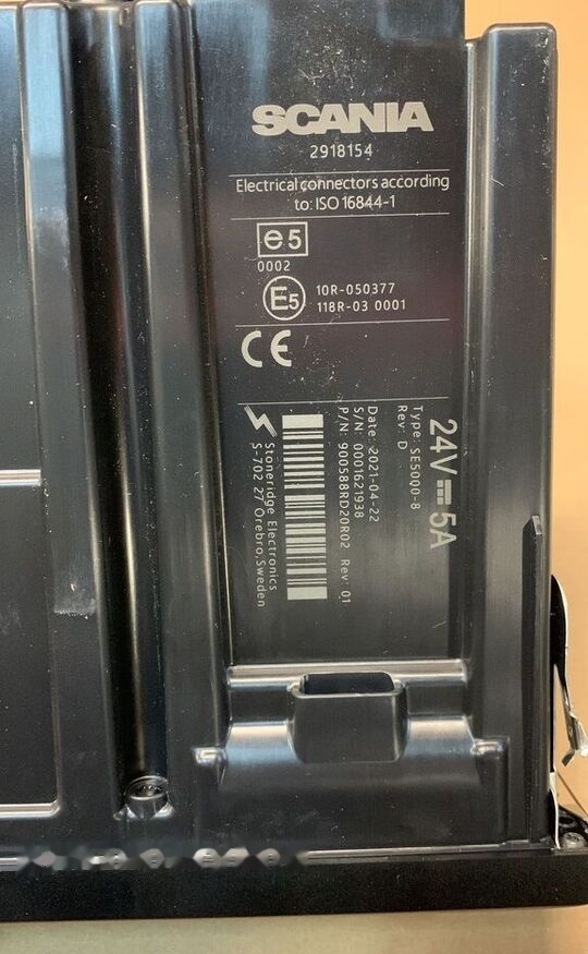 Scania NOWY 24V 5A 2918154 TYPE: SE5000-8 2918154 Scania truck - Tachograph for Truck: picture 2 Scania NOWY 24V 5A 2918154 TYPE: SE5000-8 2918154 Scania truck - Tachograph for Truck: picture 2