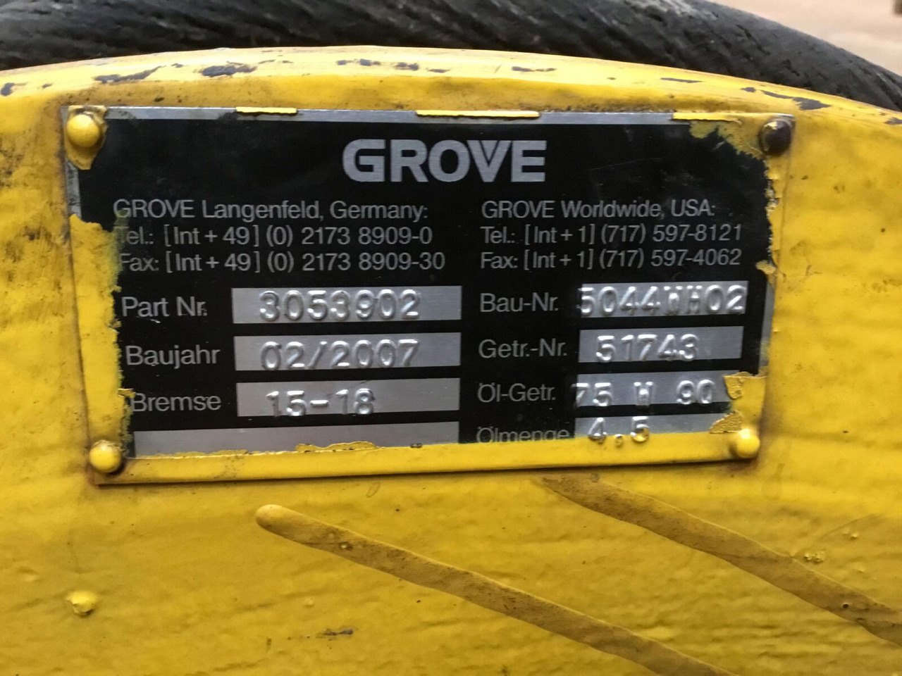 Grove GMK 5100 Main hoist winch - Winch for Mobile crane: picture 4 Grove GMK 5100 Main hoist winch - Winch for Mobile crane: picture 4