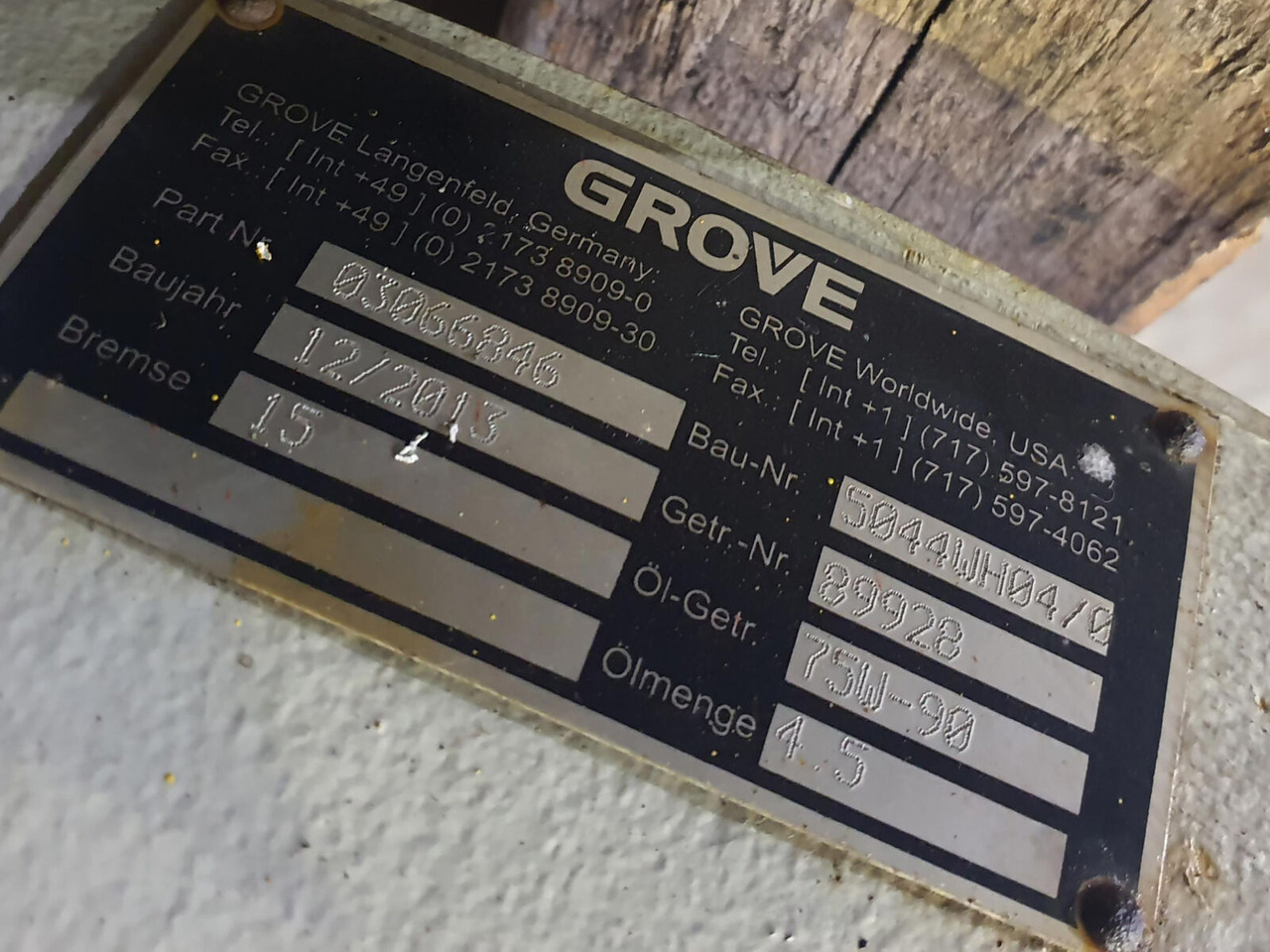 Grove GMK 5130-1 winch with hoist gear - Winch for Mobile crane: picture 5 Grove GMK 5130-1 winch with hoist gear - Winch for Mobile crane: picture 5