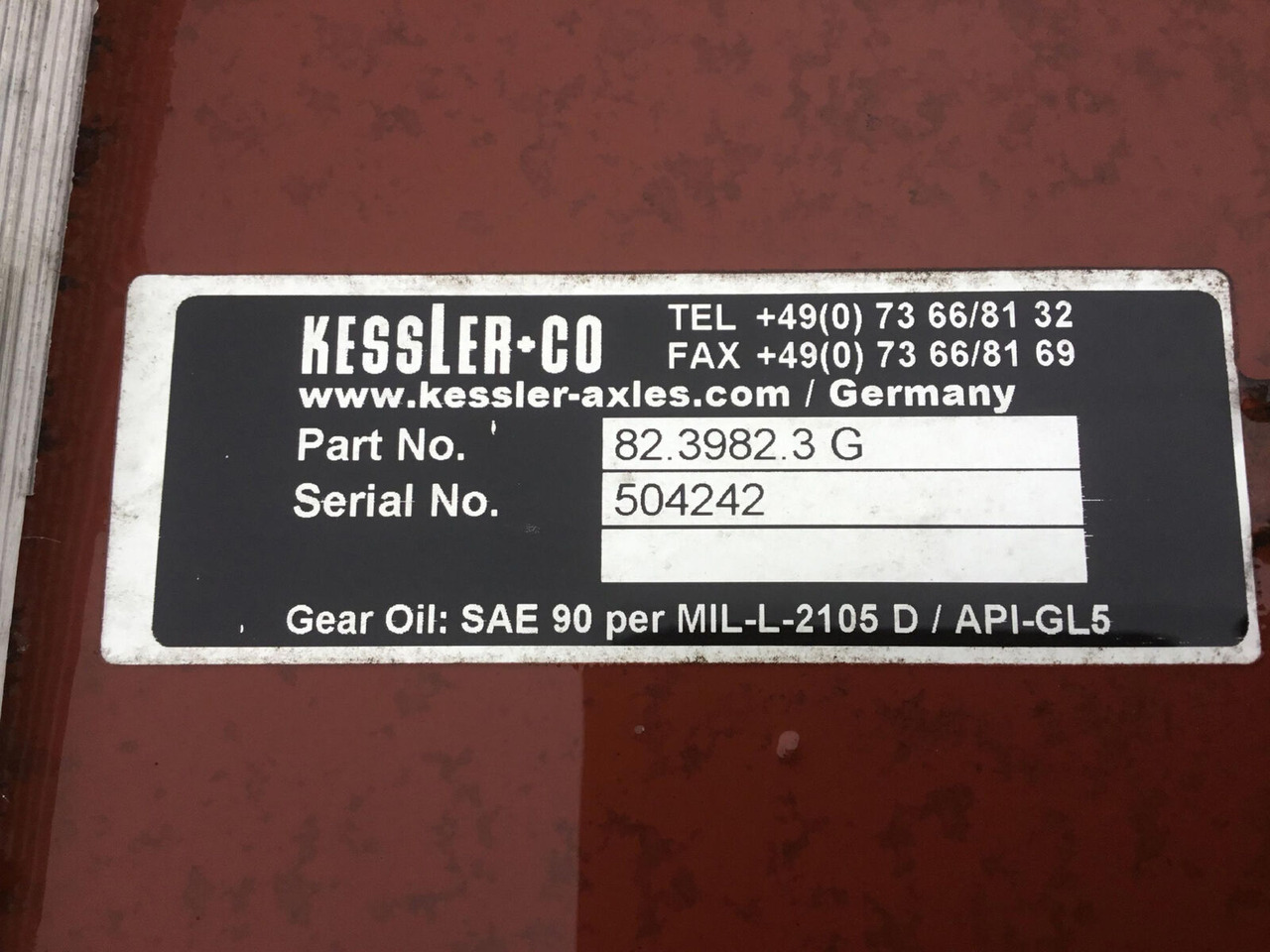 Kessler axle - Axle and parts for Mobile crane: picture 5 Kessler axle - Axle and parts for Mobile crane: picture 5