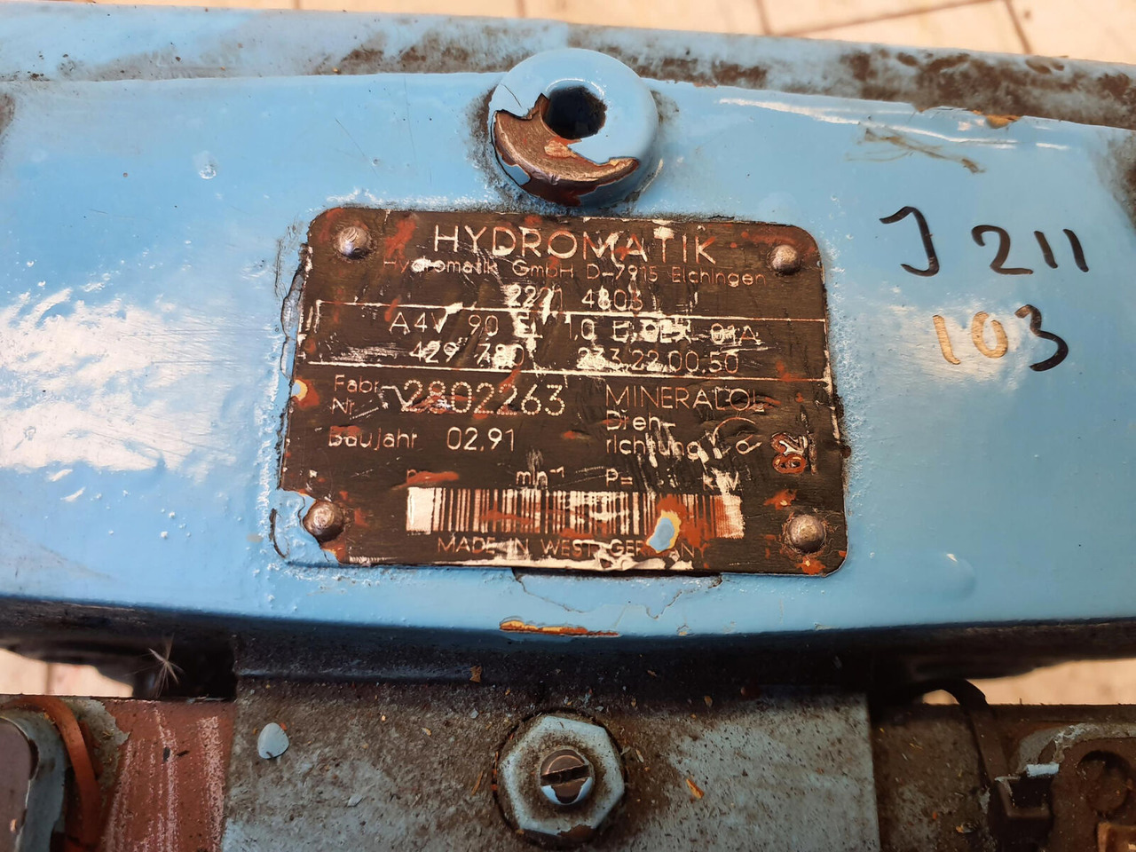 Hydraulic pump for Mobile crane Krupp KMK 6180/6200 pump: picture 6 Hydraulic pump for Mobile crane Krupp KMK 6180/6200 pump: picture 6