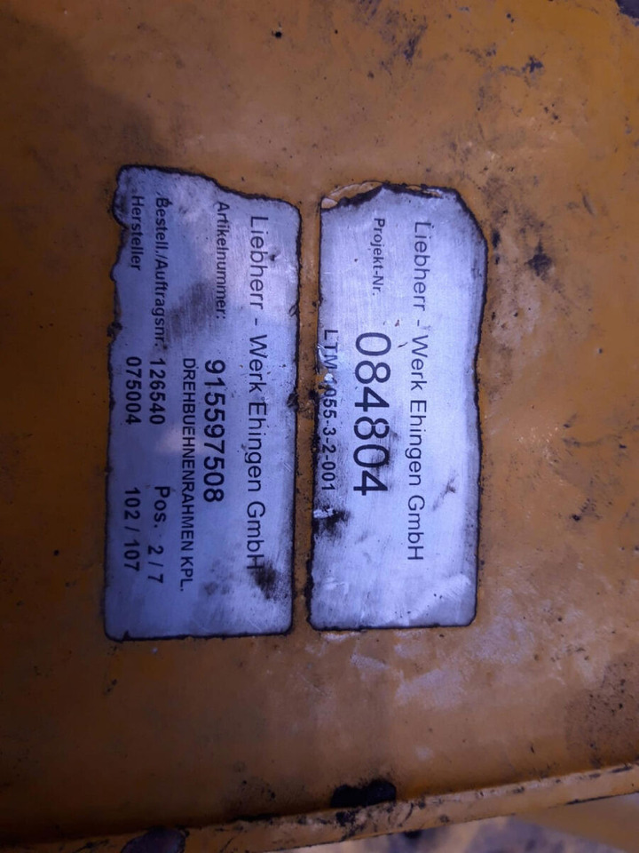 Liebherr LTM 1055-3.2 a frame - Frame/ Chassis for Mobile crane: picture 5 Liebherr LTM 1055-3.2 a frame - Frame/ Chassis for Mobile crane: picture 5