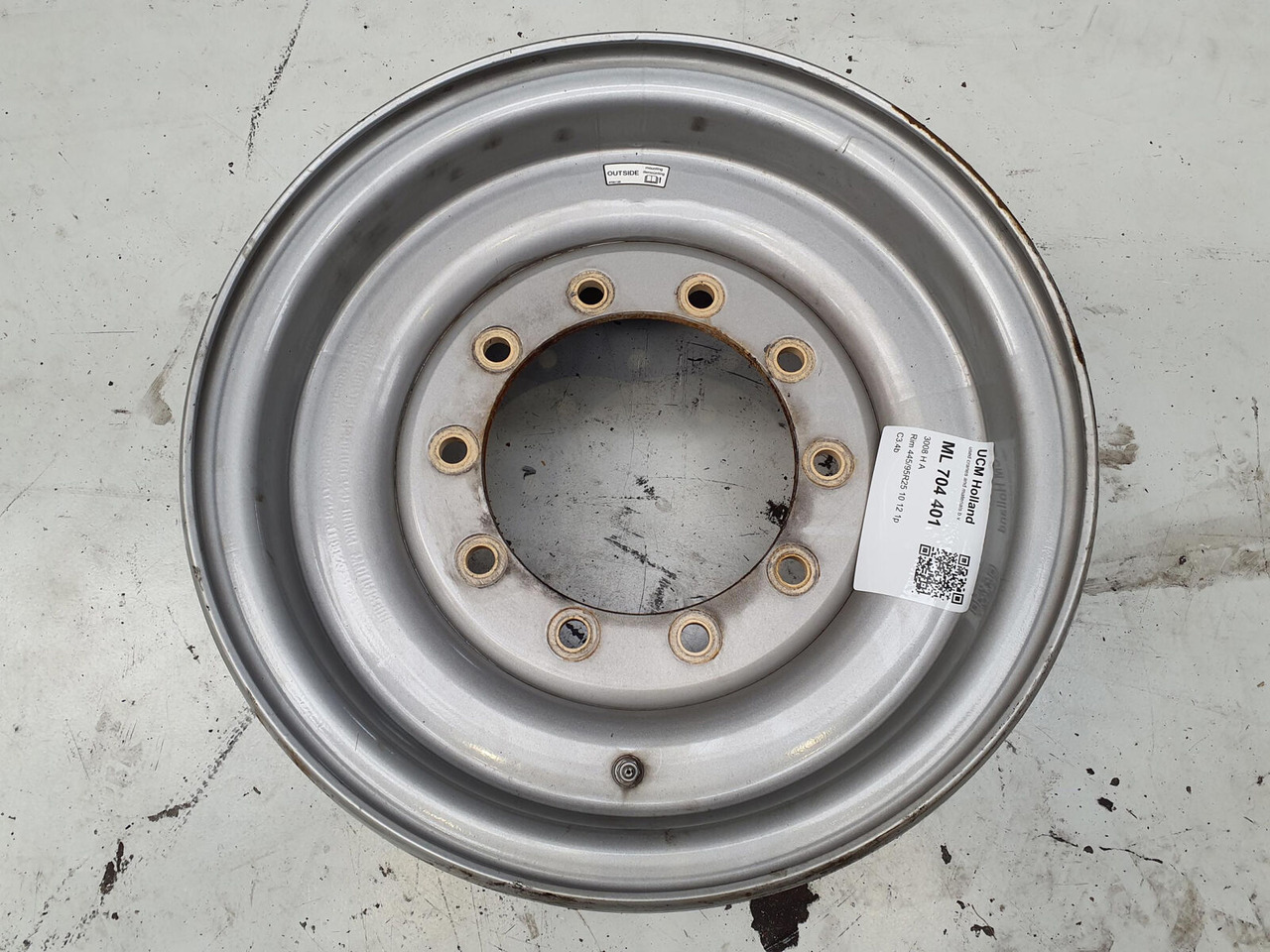 Liebherr Rim 445/95R25 10 12 1p - Rim for Crane: picture 2 Liebherr Rim 445/95R25 10 12 1p - Rim for Crane: picture 2