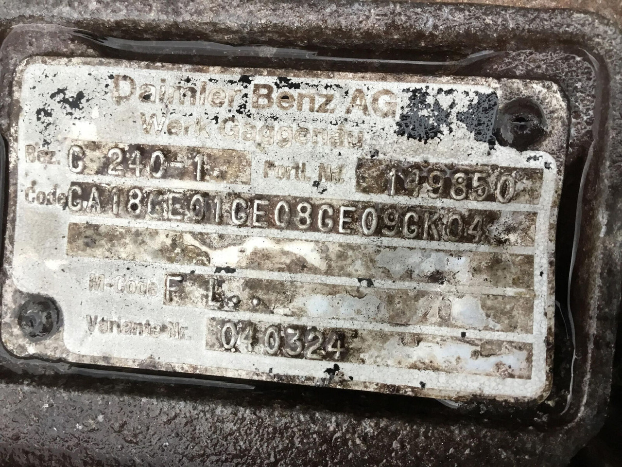 Mercedes-Benz AC 100 gearbox Mercedes benz G240-1 - Gearbox for Mobile crane: picture 5 Mercedes-Benz AC 100 gearbox Mercedes benz G240-1 - Gearbox for Mobile crane: picture 5