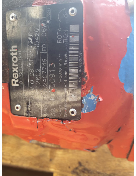 Rexroth Rexroth pump A1OV 0 28 DFR1/31R - Hydraulic pump for Crane: picture 4 Rexroth Rexroth pump A1OV 0 28 DFR1/31R - Hydraulic pump for Crane: picture 4