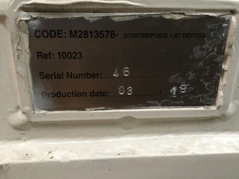 Terex Terex AC 40L counterweight 1,8 1,1 0,6 T - Counterweight for Construction machinery: picture 5 Terex Terex AC 40L counterweight 1,8 1,1 0,6 T - Counterweight for Construction machinery: picture 5