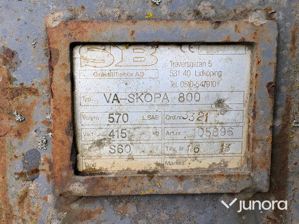 VA-skopa - Modell 800 - Excavator bucket: picture 5 VA-skopa - Modell 800 - Excavator bucket: picture 5