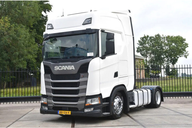 Scania S410 4x2EB MEGA 95 cm or 103 cm driving height - RETARDER - 822 TKM - FULL AIR - PARK. AIRCO - 2 x FUEL TANKS - TOP CONDITION - - Tractor unit: picture 1 Scania S410 4x2EB MEGA 95 cm or 103 cm driving height - RETARDER - 822 TKM - FULL AIR - PARK. AIRCO - 2 x FUEL TANKS - TOP CONDITION - - Tractor unit: picture 1