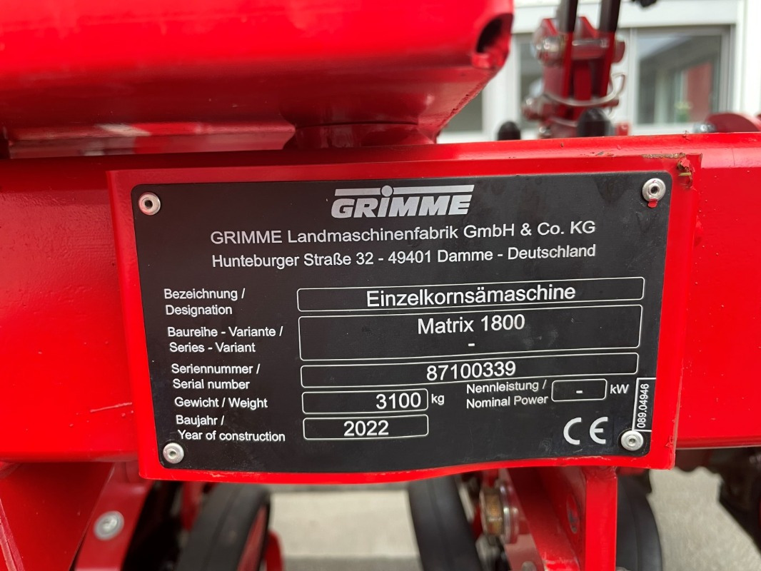 Seed drill Grimme MATRIX 1800: picture 21 Seed drill Grimme MATRIX 1800: picture 21
