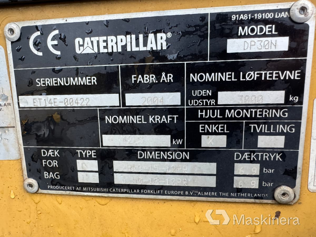 Diesel forklift Dieseltruck CAT DP30N: picture 28