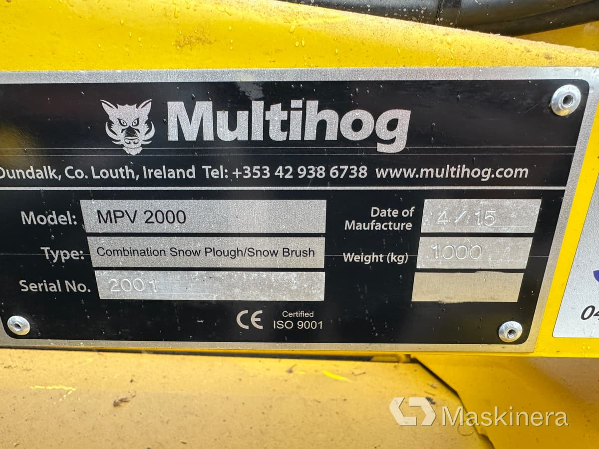 Snow plough Kombiplog Multihog MPV 2000: picture 20