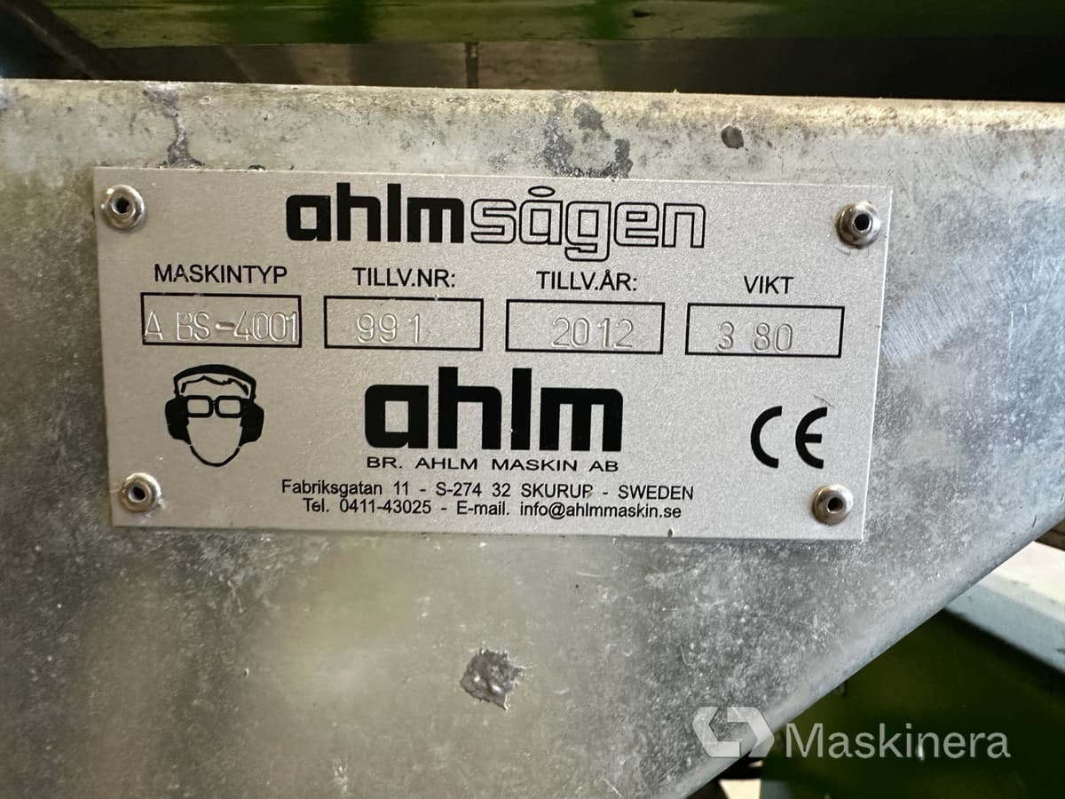 Såg Ahlm Sågen ABS 4001 - Woodworking machinery: picture 5 Såg Ahlm Sågen ABS 4001 - Woodworking machinery: picture 5