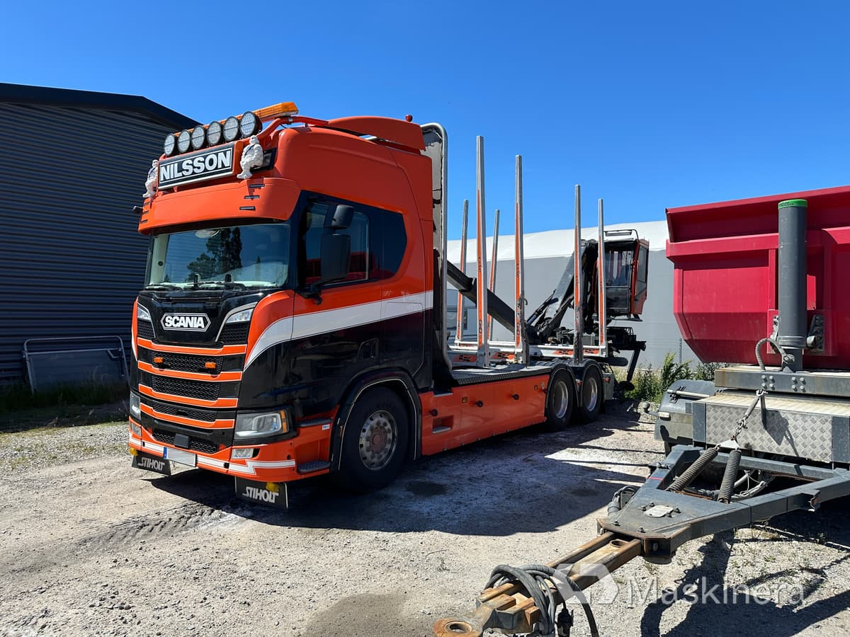 Timmerbil Scania R650B 6X4 NB + Släp - Timber truck: picture 3 Timmerbil Scania R650B 6X4 NB + Släp - Timber truck: picture 3