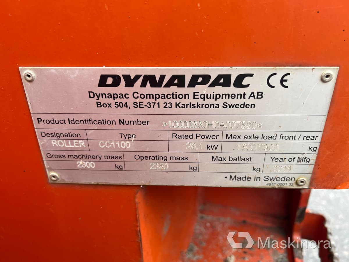 Road roller Vält Dynapac CC1100: picture 34