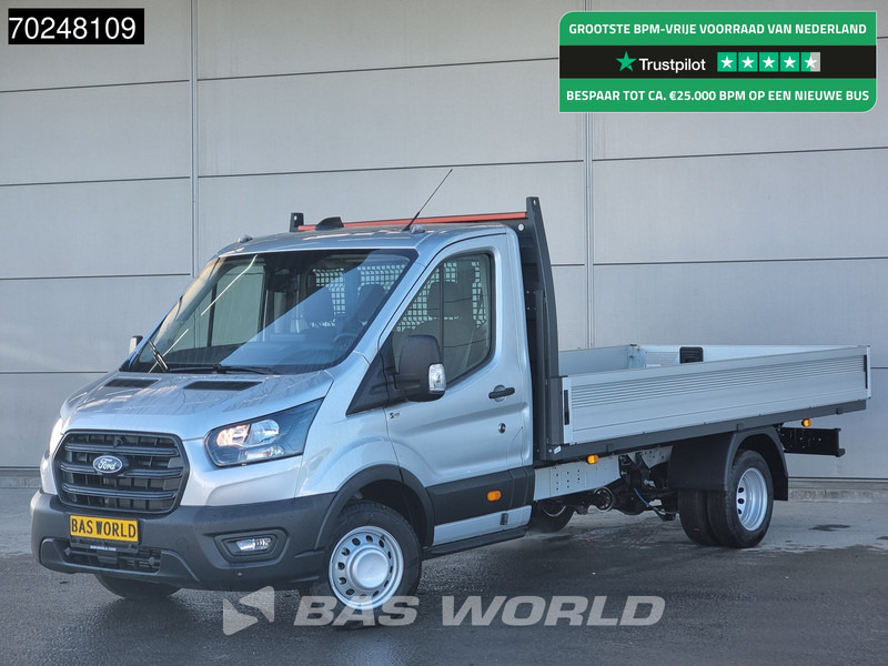 Ford Transit 165pk Open laadbak Dubbellucht Pritsche Trekhaak Airco Cruise Camera 3m3 Airco Trekhaak Cruise control - Flatbed van: picture 1 Ford Transit 165pk Open laadbak Dubbellucht Pritsche Trekhaak Airco Cruise Camera 3m3 Airco Trekhaak Cruise control - Flatbed van: picture 1