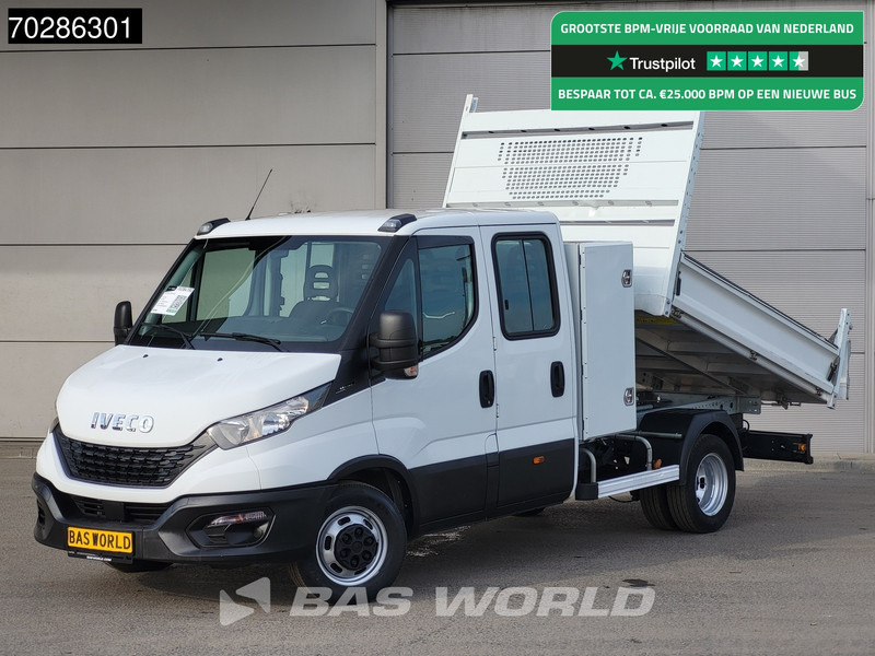 Iveco Daily 35C14 Open Laadbak met Kist Dubbel Cabine Dubbellucht 3,5t Trekhaak Airco Cruise Euro6 Pickup Pritsche Open Box 2m3 Airco Trekha - Flatbed van: picture 1 Iveco Daily 35C14 Open Laadbak met Kist Dubbel Cabine Dubbellucht 3,5t Trekhaak Airco Cruise Euro6 Pickup Pritsche Open Box 2m3 Airco Trekha - Flatbed van: picture 1