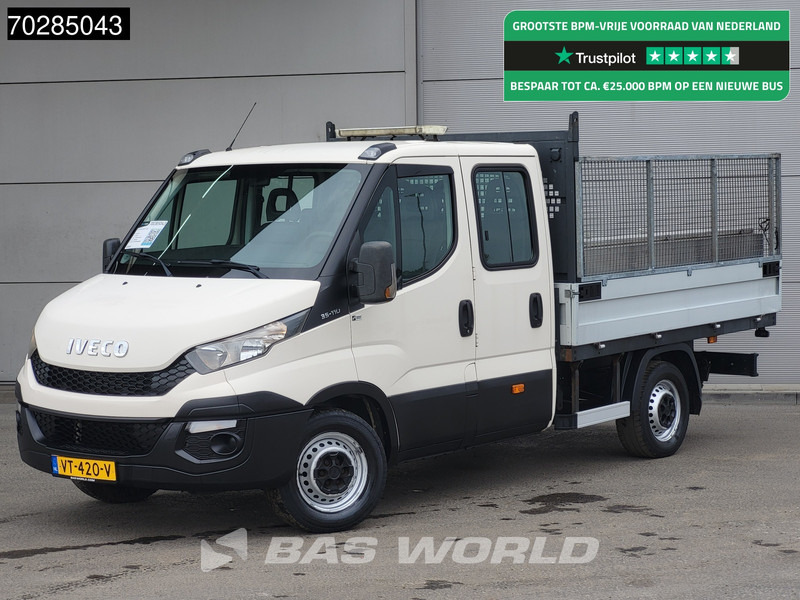 Iveco Daily 35S11 Open Laadbak met Kist Dubbel Cabine 3,5t Trekhaak Airco Pickup Pritsche Open Box Airco Trekhaak - Flatbed van: picture 1 Iveco Daily 35S11 Open Laadbak met Kist Dubbel Cabine 3,5t Trekhaak Airco Pickup Pritsche Open Box Airco Trekhaak - Flatbed van: picture 1