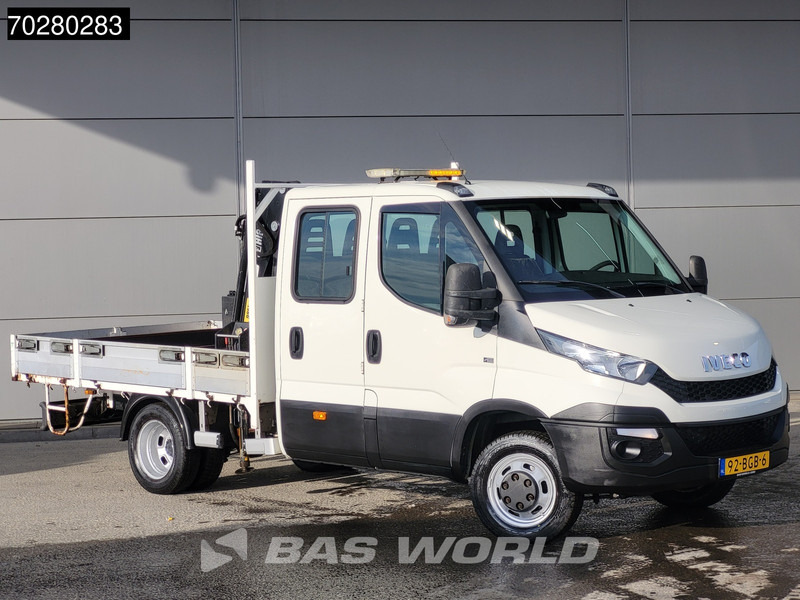 Iveco Daily 50C17 3,0L Automaat HIAB 017T-2 DC Open laadbak Dubbellucht Airco Euro6 Pickup Crane Kraanwagen Pritsche Airco Dubbel cabine - Flatbed van: picture 3 Iveco Daily 50C17 3,0L Automaat HIAB 017T-2 DC Open laadbak Dubbellucht Airco Euro6 Pickup Crane Kraanwagen Pritsche Airco Dubbel cabine - Flatbed van: picture 3
