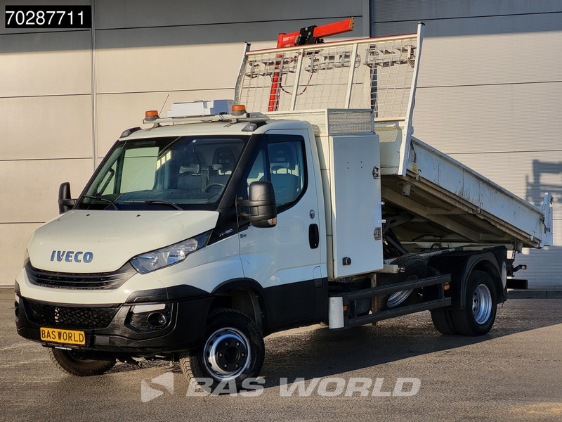 Iveco Daily 70C18 3.0L Driezijdige Kipper 500KG Kraan Kraanwagen Open Laadbak 3,5t Trekhaak Airco Cruise Euro6 Kraan Crane Kranwagen Kipper - Tipper van: picture 2 Iveco Daily 70C18 3.0L Driezijdige Kipper 500KG Kraan Kraanwagen Open Laadbak 3,5t Trekhaak Airco Cruise Euro6 Kraan Crane Kranwagen Kipper - Tipper van: picture 2