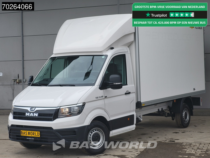 MAN TGE 3.140 Bakwagen met achterdeuren Nieuw!! Airco Meubelbak Koffer 17m3 Airco - Box van: picture 1 MAN TGE 3.140 Bakwagen met achterdeuren Nieuw!! Airco Meubelbak Koffer 17m3 Airco - Box van: picture 1