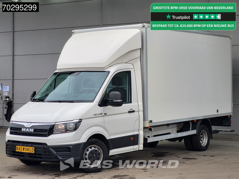 MAN TGE 4.180 Dubbellucht Bakwagen Achterdeuren ACC Navi Airco Euro6 Meubelbak Koffer Airco - Box van: picture 1 MAN TGE 4.180 Dubbellucht Bakwagen Achterdeuren ACC Navi Airco Euro6 Meubelbak Koffer Airco - Box van: picture 1