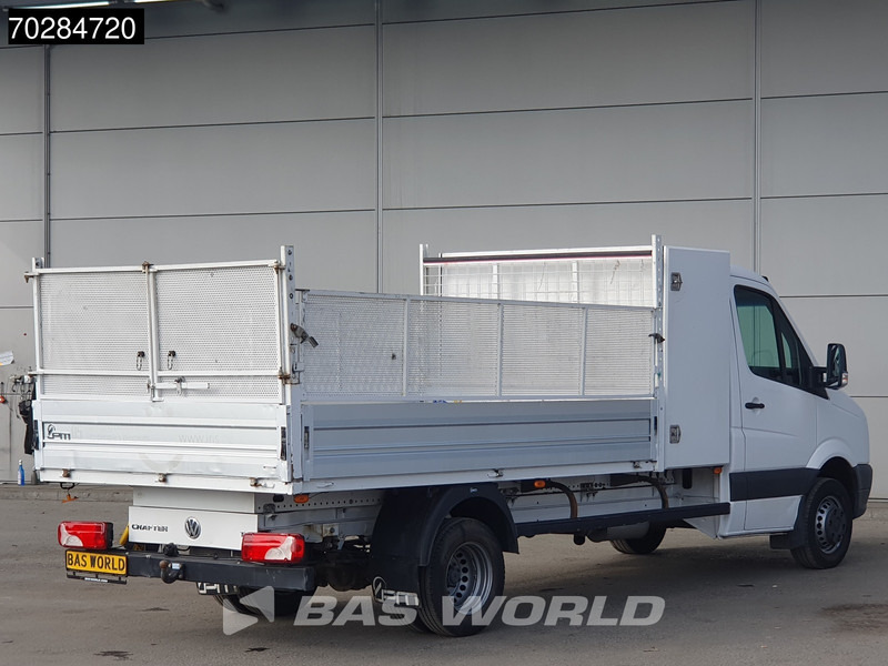 Flatbed van Volkswagen Crafter 136pk Open Laadbak met Kist Dubbellucht 3,5t Trekhaak Airco Euro6 Tipper Benne Kieper Airco Trekhaak: picture 5