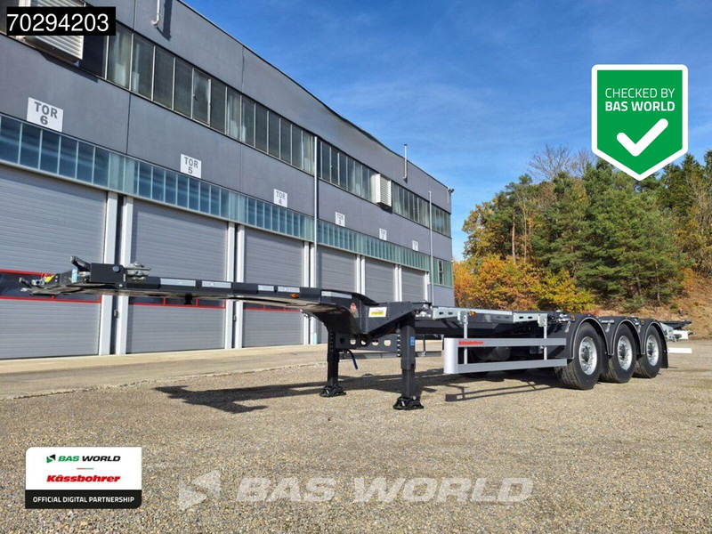 Kässbohrer K.SHG S / 40 - 12 / 27 EU 3 axles NEW! Container Chassis - Container transporter/ Swap body semi-trailer: picture 1 Kässbohrer K.SHG S / 40 - 12 / 27 EU 3 axles NEW! Container Chassis - Container transporter/ Swap body semi-trailer: picture 1