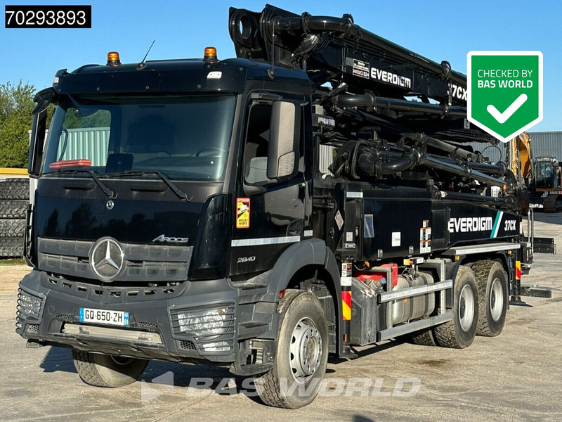 Mercedes-Benz Arocs 2840 Arocs 6X4 NEW! Everdigm 37CX-5 concrete pump Steel Suspension Automatic Euro 6 - Concrete pump truck: picture 1 Mercedes-Benz Arocs 2840 Arocs 6X4 NEW! Everdigm 37CX-5 concrete pump Steel Suspension Automatic Euro 6 - Concrete pump truck: picture 1