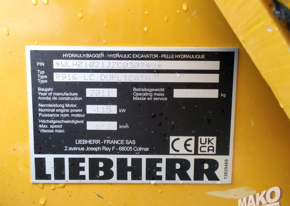 Crawler excavator Liebherr R916 LC: picture 15