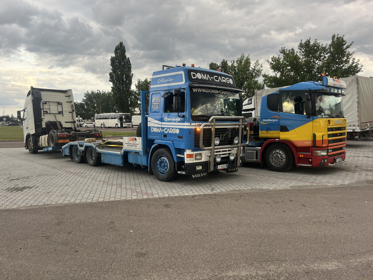 Autotransporter truck for transportation of heavy machinery SCANIA 164 480 V8 GS MEPPEL: picture 15