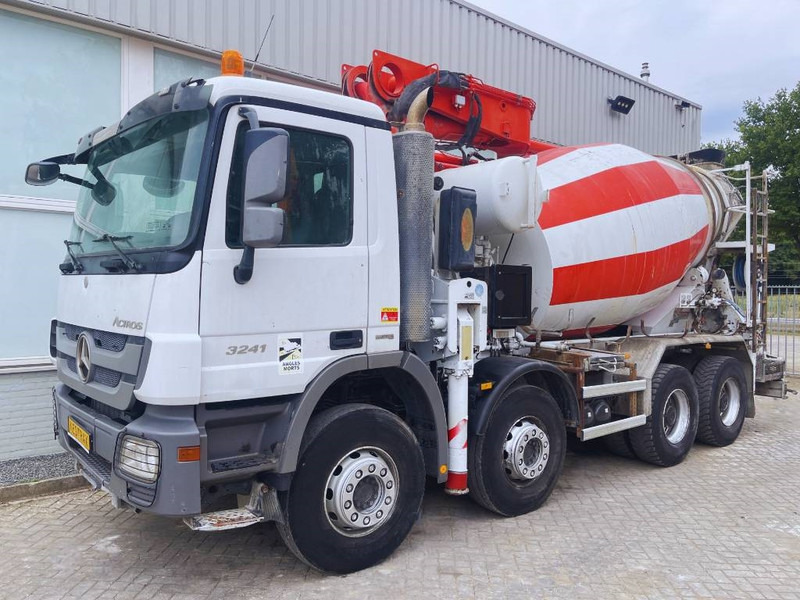 Concrete mixer truck Mercedes-Benz Actros 3241 Putzmeister M24/3 2013 8X4: picture 11