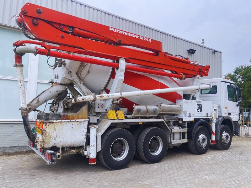 Concrete mixer truck Mercedes-Benz Actros 3241 Putzmeister M24/3 2013 8X4: picture 6