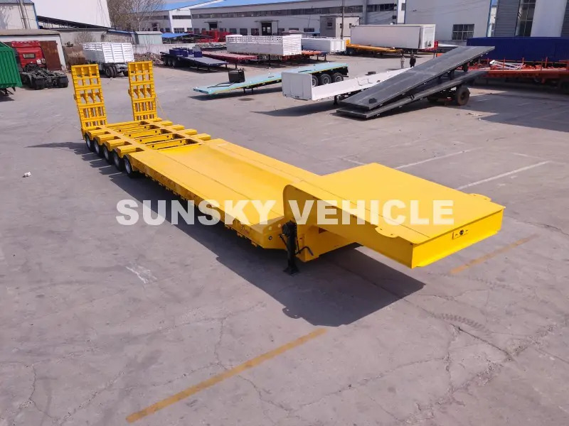 SUNSKY 100 Tons 10 Axles Lowbed trailer - Low loader semi-trailer: picture 2 SUNSKY 100 Tons 10 Axles Lowbed trailer - Low loader semi-trailer: picture 2