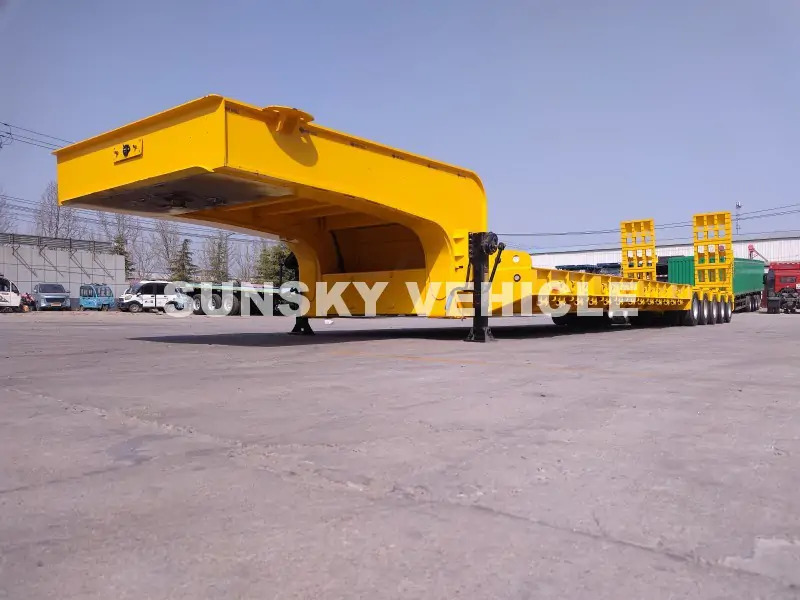 SUNSKY 100 Tons 10 Axles Lowbed trailer - Low loader semi-trailer: picture 3 SUNSKY 100 Tons 10 Axles Lowbed trailer - Low loader semi-trailer: picture 3