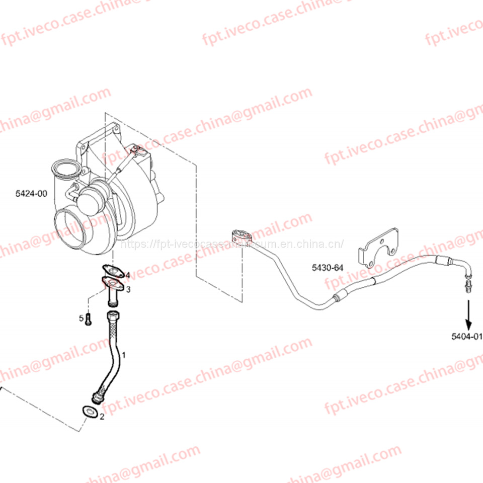 FPT IVECO CASE Cursor9Bus F2CFE612D*J231/F2CFE612A*J098 5802748674 TURBOCHARGER OIL LINE 504354439 - Turbo for Bus: picture 4 FPT IVECO CASE Cursor9Bus F2CFE612D*J231/F2CFE612A*J098 5802748674 TURBOCHARGER OIL LINE 504354439 - Turbo for Bus: picture 4
