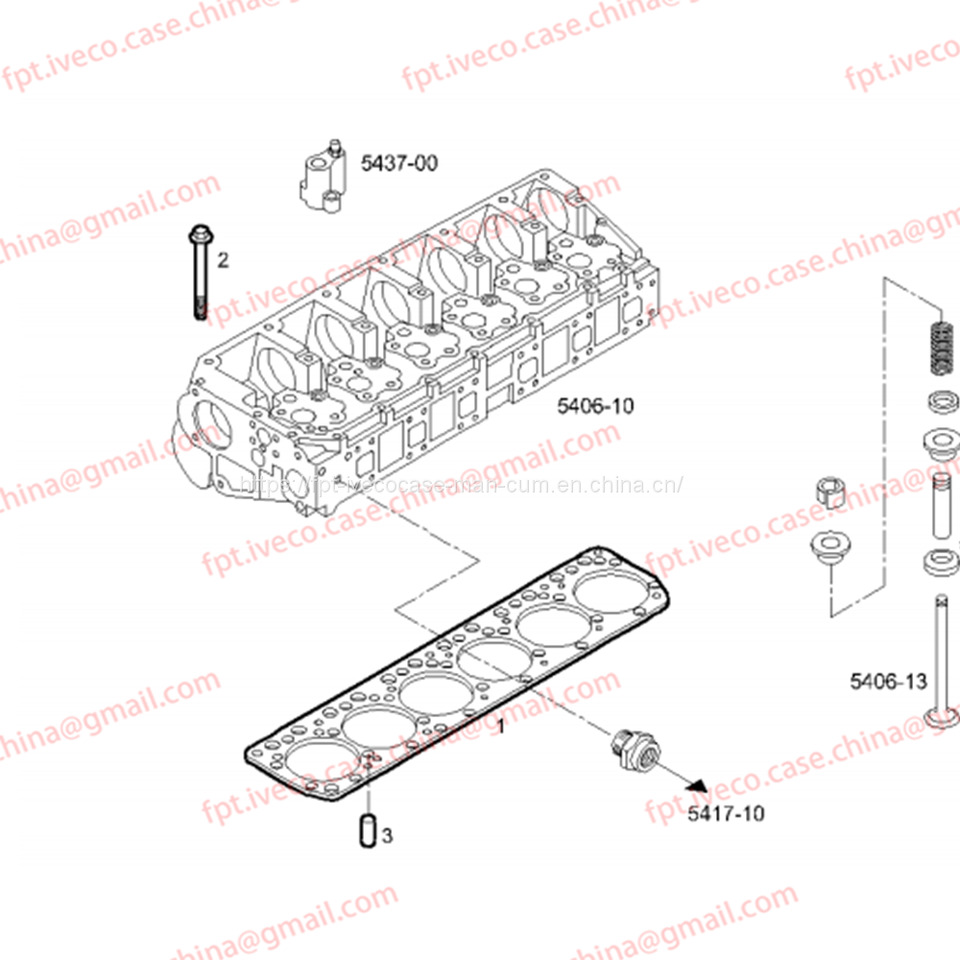 FPT IVECO CASE FPT IVECO CASE Cursor9 F2CFE612D*J231/F2CFE612A*J098 5802748674 Cylinder head gasket 500382172 504248307 99474208 - Engine gasket for Tipper: picture 2 FPT IVECO CASE FPT IVECO CASE Cursor9 F2CFE612D*J231/F2CFE612A*J098 5802748674 Cylinder head gasket 500382172 504248307 99474208 - Engine gasket for Tipper: picture 2
