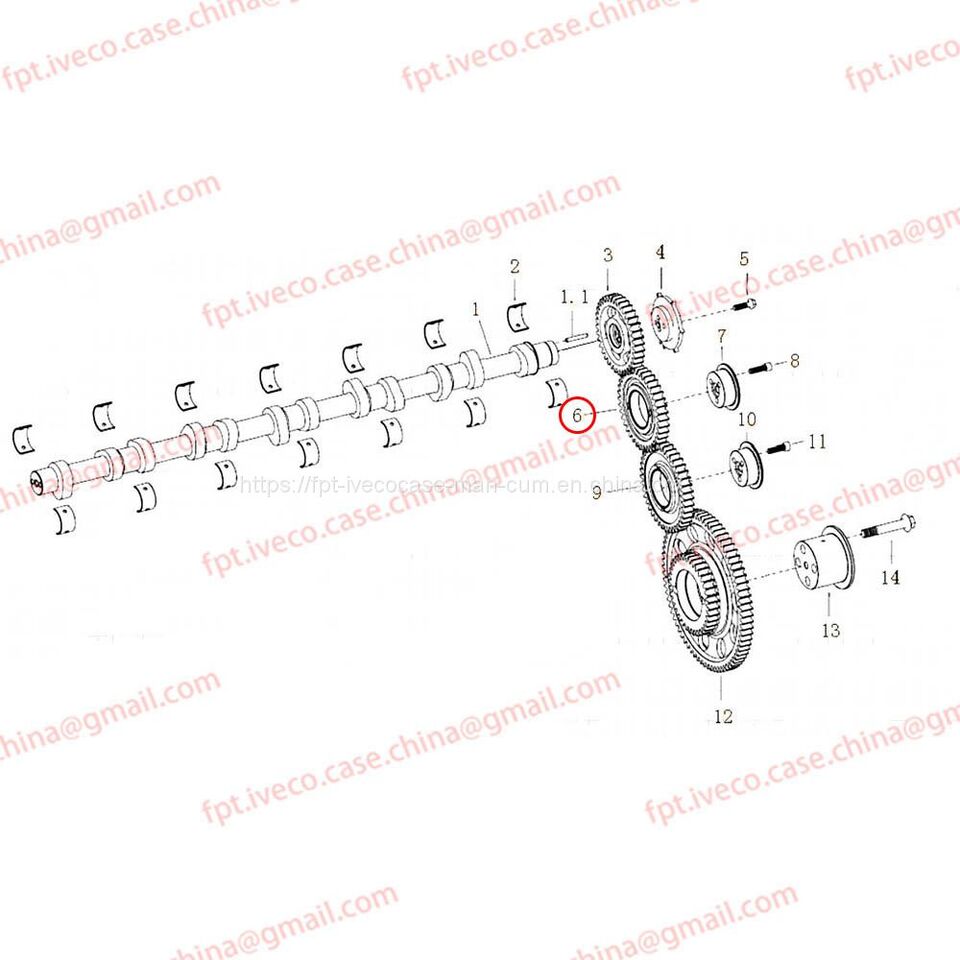 MAN D2066 Cylinder head idler gear assembly 04505-5094 - Cylinder head: picture 1 MAN D2066 Cylinder head idler gear assembly 04505-5094 - Cylinder head: picture 1